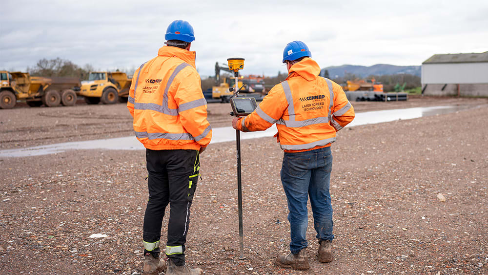 Surveyors using Trimble Siteworks