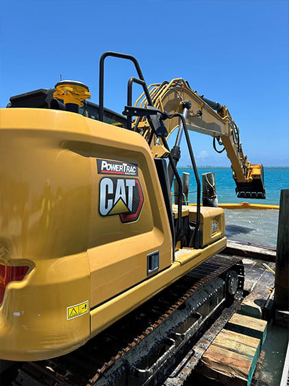 Excavator with Trimble Earthworks