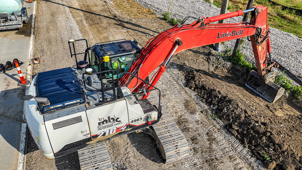 Link-Belt Excavator with Trimble Earthworks