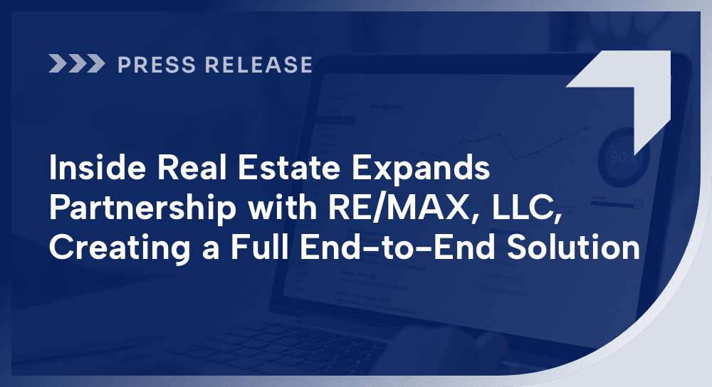 Inside Real Estate Expands Partnership with RE/MAX, LLC, With Back ...