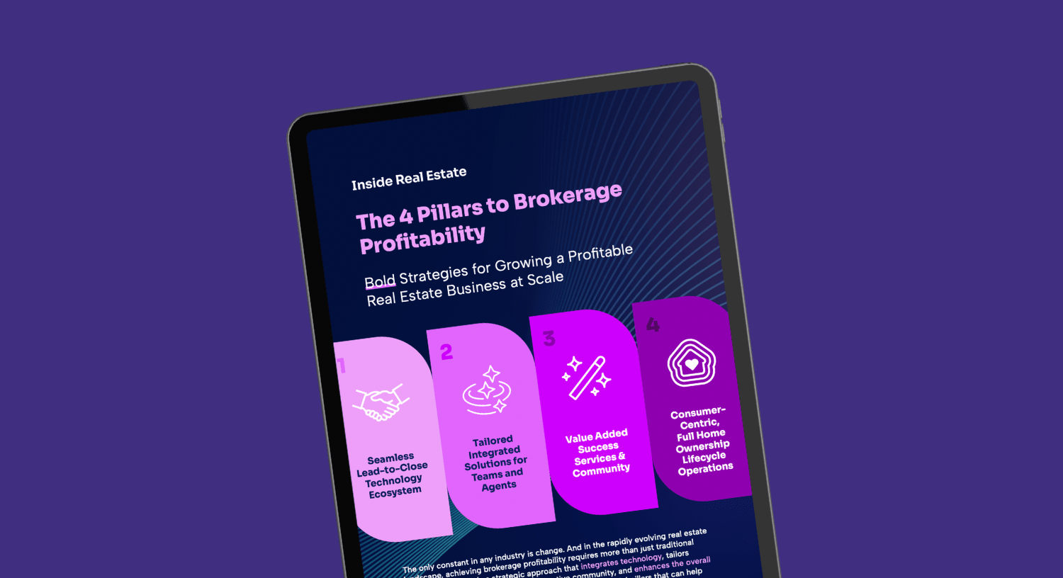 The Four Pillars to Brokerage Profitability