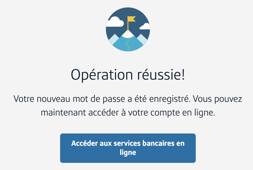 Confirmation que votre mot de passe a &eacute;t&eacute; mis &agrave; jour avec succ&egrave;s.