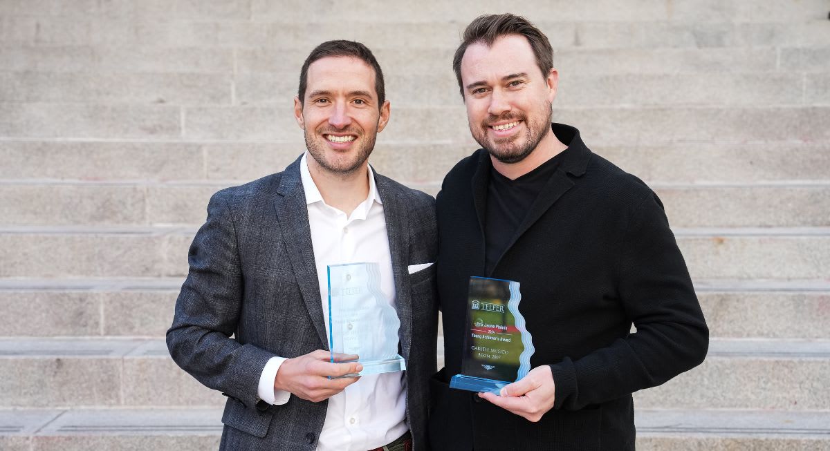 Todd Shannon (BCom’07) & Gareth Musico (BCom’07) named Telfer’s Young Achievers 2024
					  