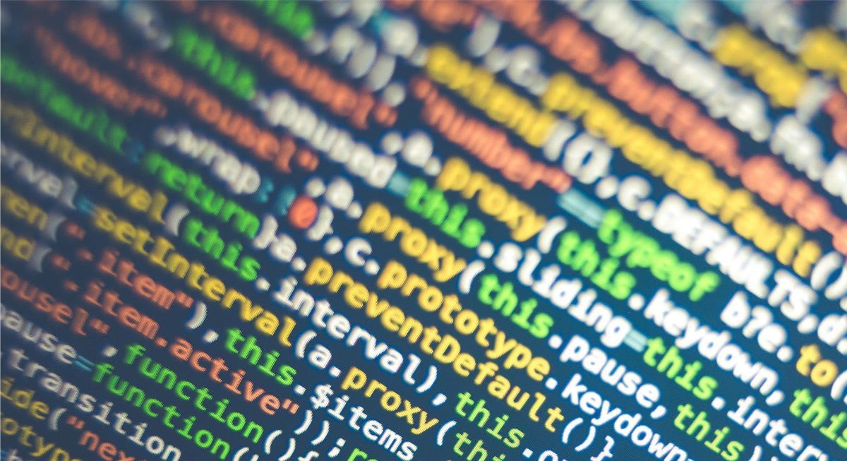 A screen full of data