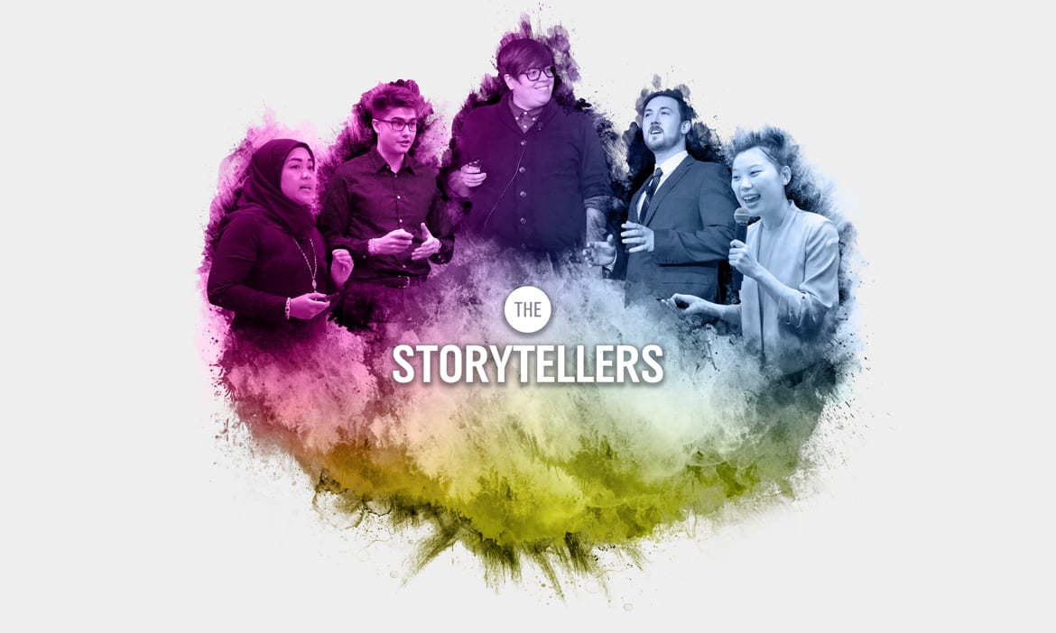 Text: The Storytellers The Storytellers
