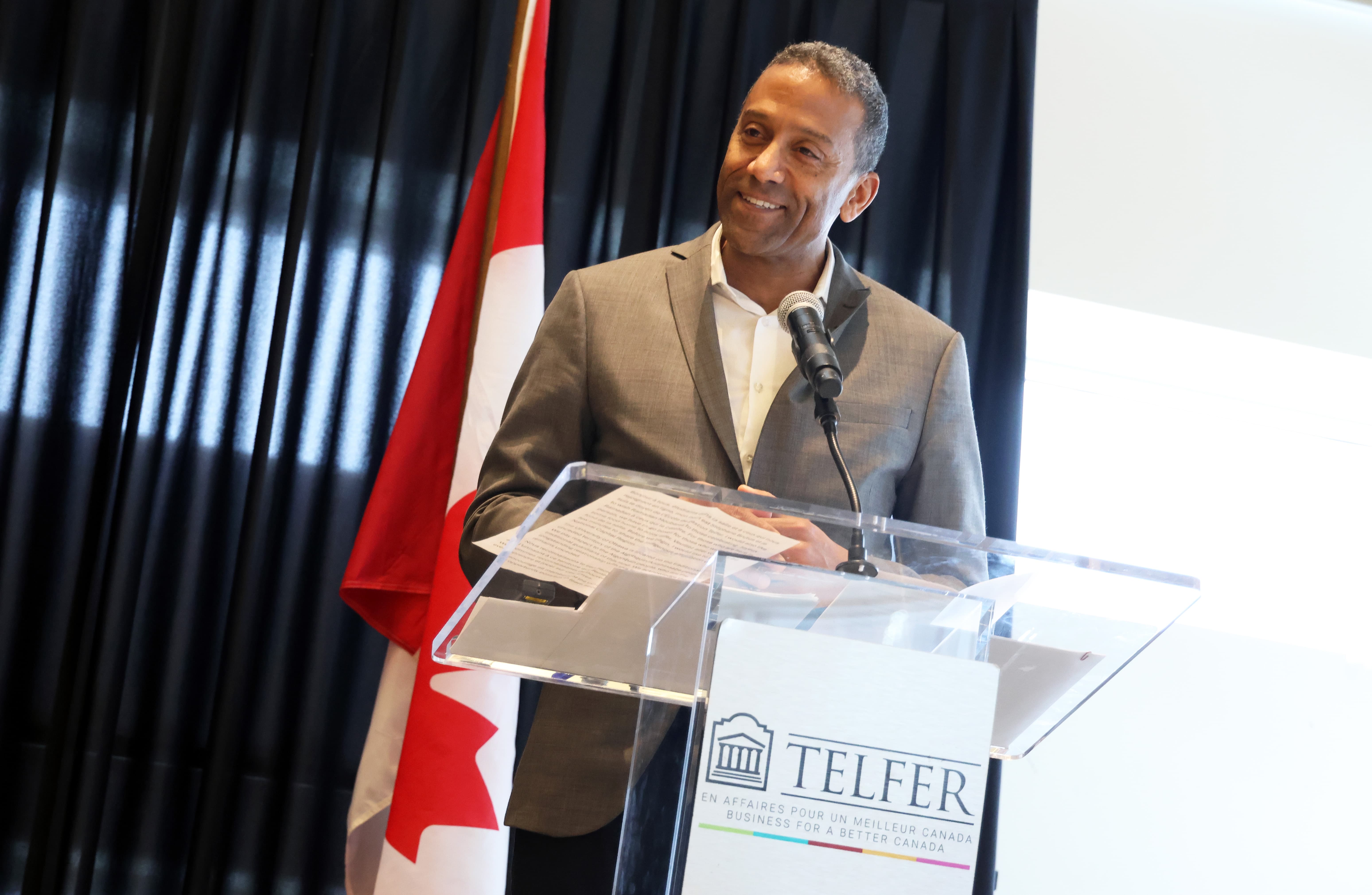 Telfer School of Management Dean Stéphane Brutus. Photo by Caroline Phillips