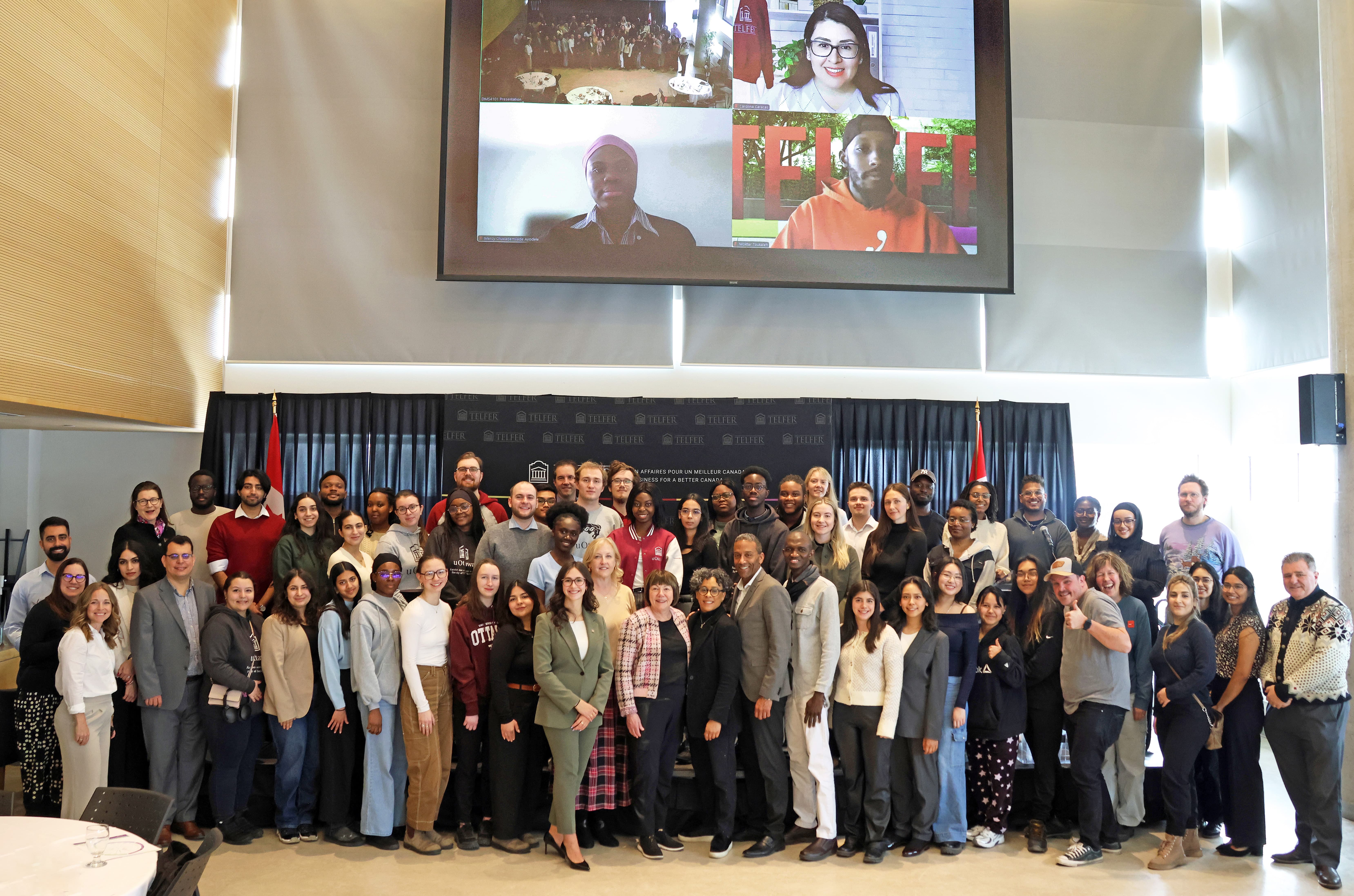 The Telfer School of Management hosted the 2025 Better Canada Youth Forum at the University of Ottawa on Monday, March 24, 2025. Photo by Caroline Phillips The Telfer School of Management hosted the 2025 Better Canada Youth Forum at the University of Ottawa on Monday, March 24, 2025.