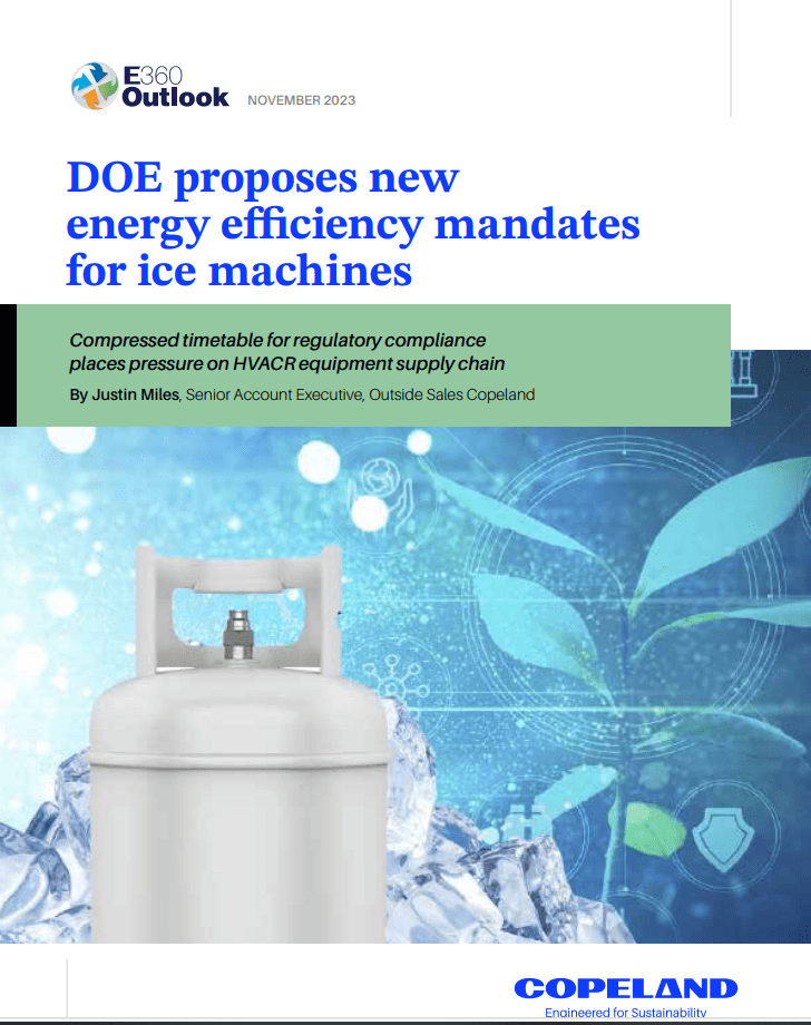 DOE proposes new energy efficiency mandates for ice machines