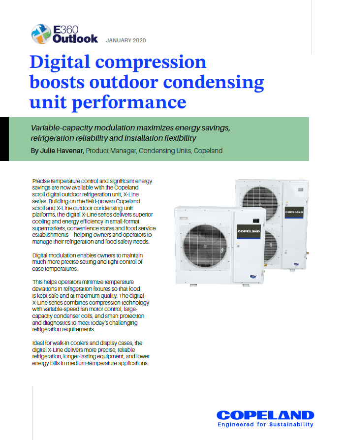 Digital compression boosts outdoor condensing unit performance (End Users)