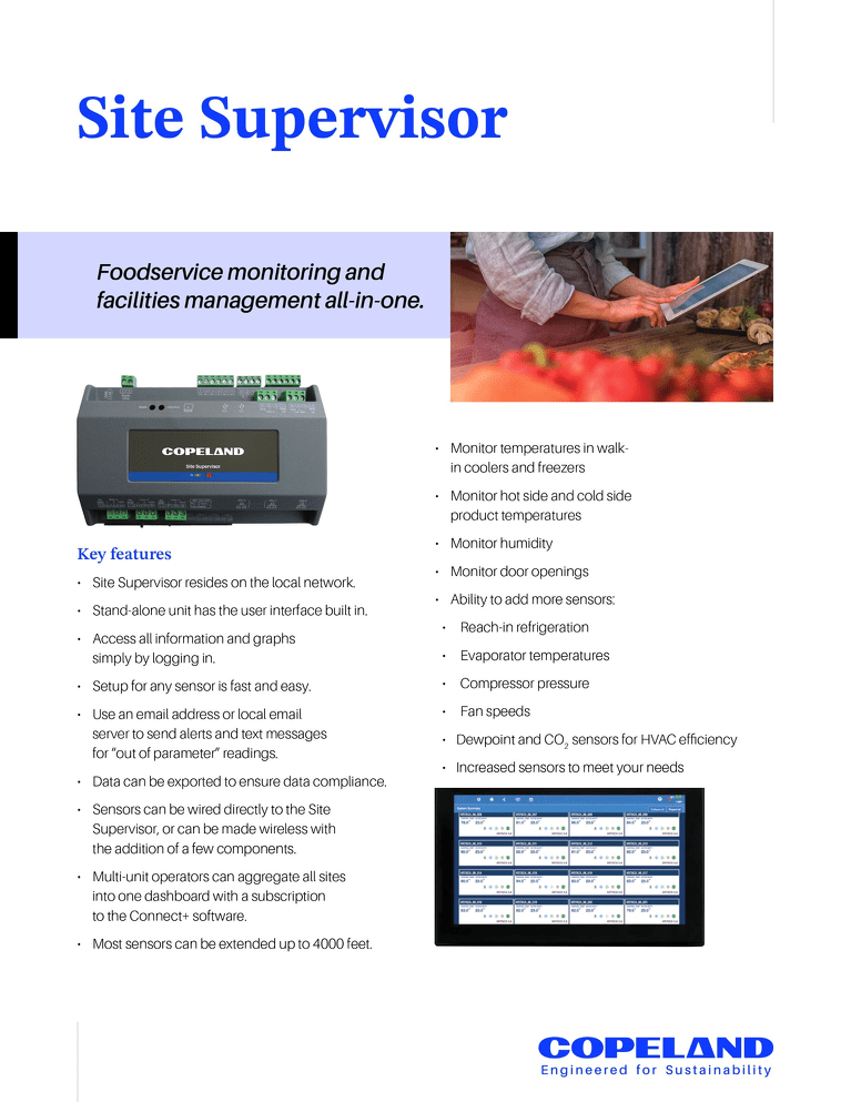 Site Supervisor - Foodservice Monitoring and Facilities Management All-In-One