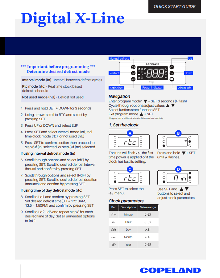Digital X-Line Quick Start Guide