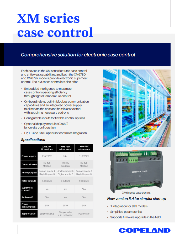 XM series case control