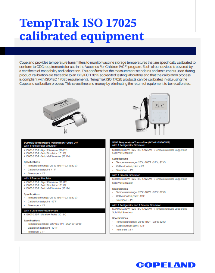 ISO 17025 Calibrated Equipment