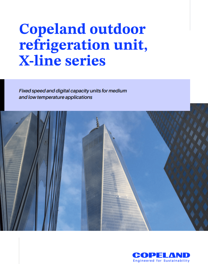 Copeland Outdoor Refrigeration Unit, X-Line Series