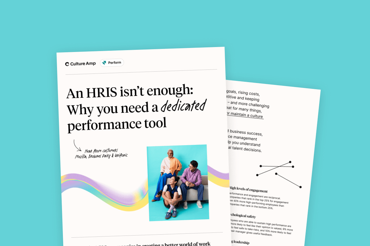 An HRIS isn't enough: Why you need a dedicated performance tool