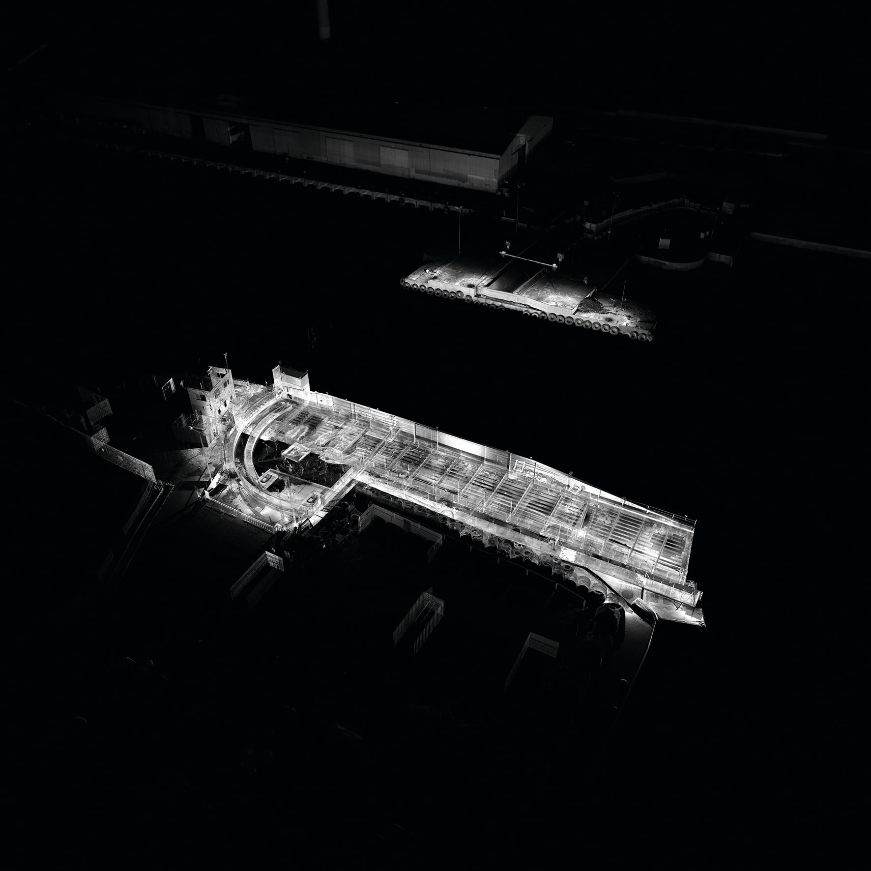 Trimble X12-generated point cloud showing the whole bridge