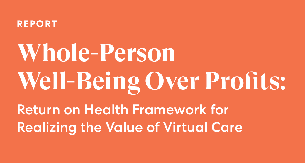 Whole-Person Well-Being Over Profits