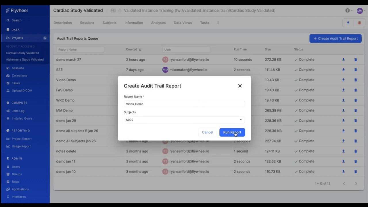 21 CFR Part 11 Data Management for Medical Imaging Flywheel