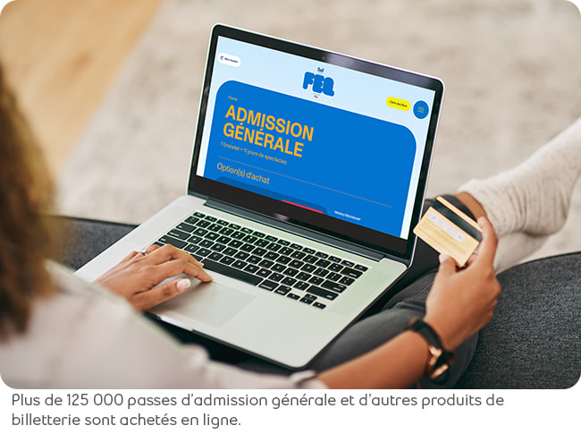 Plus de 125 000 passes d'admission générale et d'autres produits de billetterie sont achetés en ligne