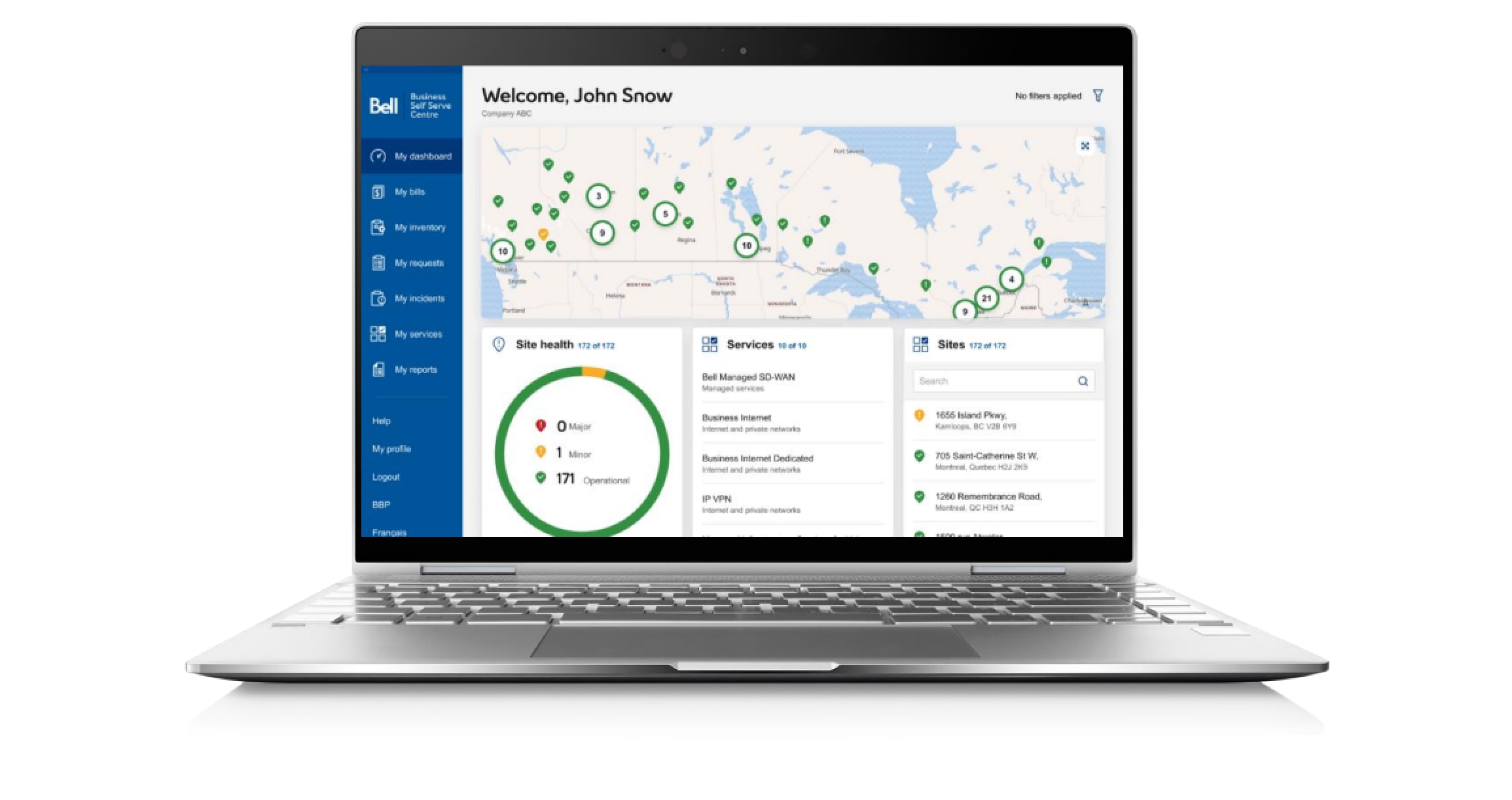 Portail d'Affaires Bell