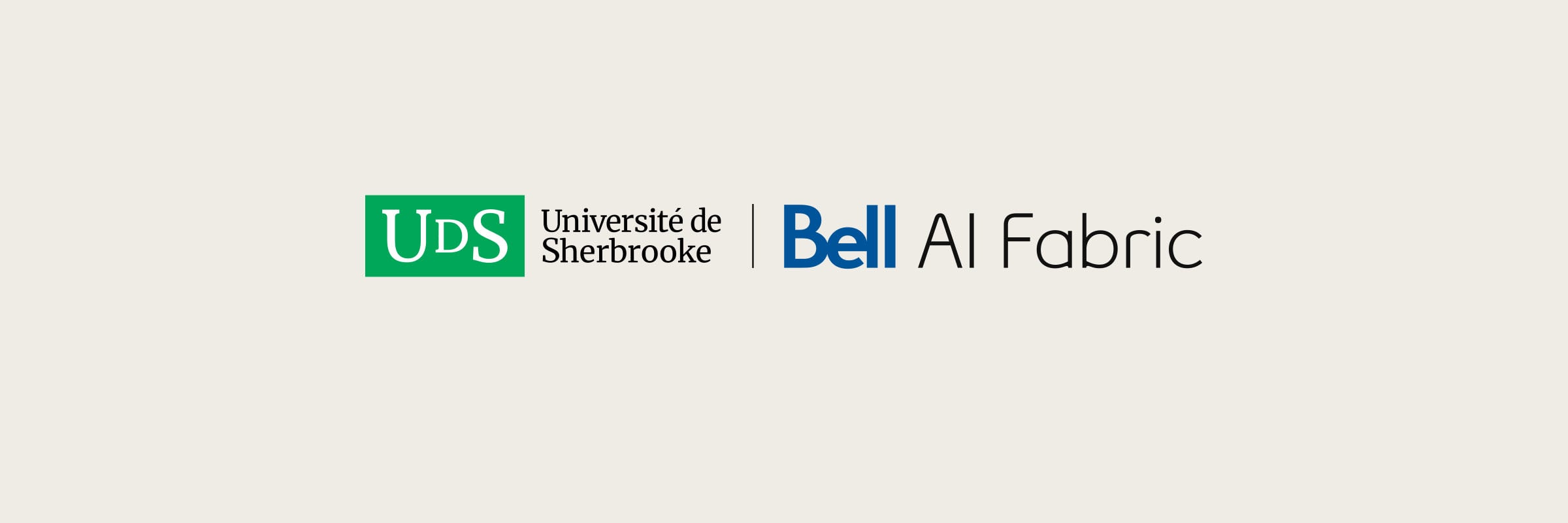 Universit&eacute; de Sherbrooke and Bell Ai Fabric logos