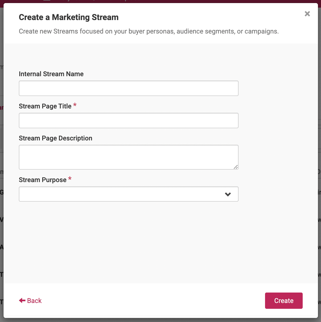 marketing stream purpose