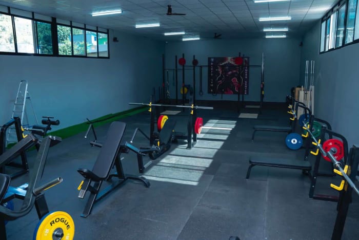 Weight training area