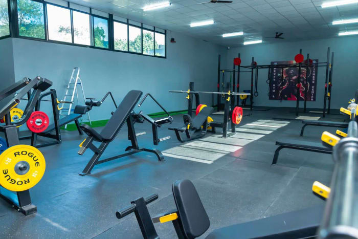 Gym equipment setup