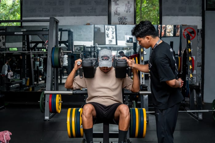 Workout in action