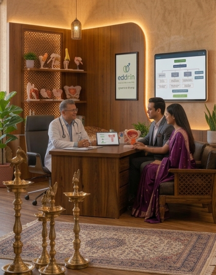Modern consultation room at a Lucknow erectile dysfunction clinic