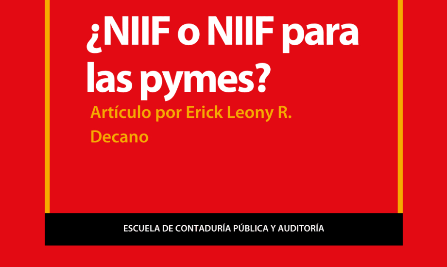 ¿NIIF o NIIF para las pymes?
