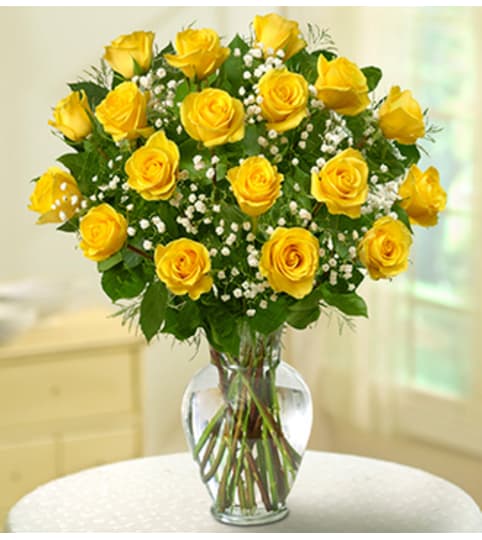 Rose Elegance™ Premium Long Stem Yellow Roses image