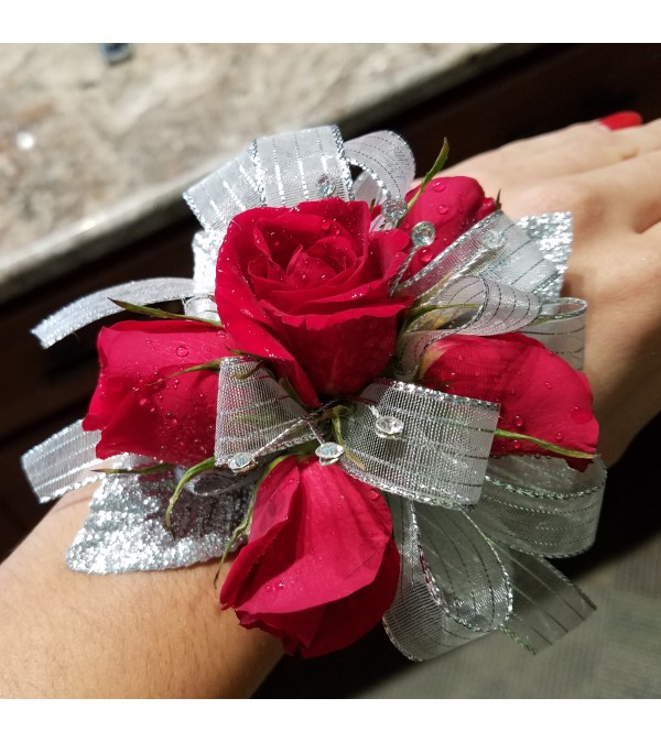 Dazzle Me With Rubies Corsage