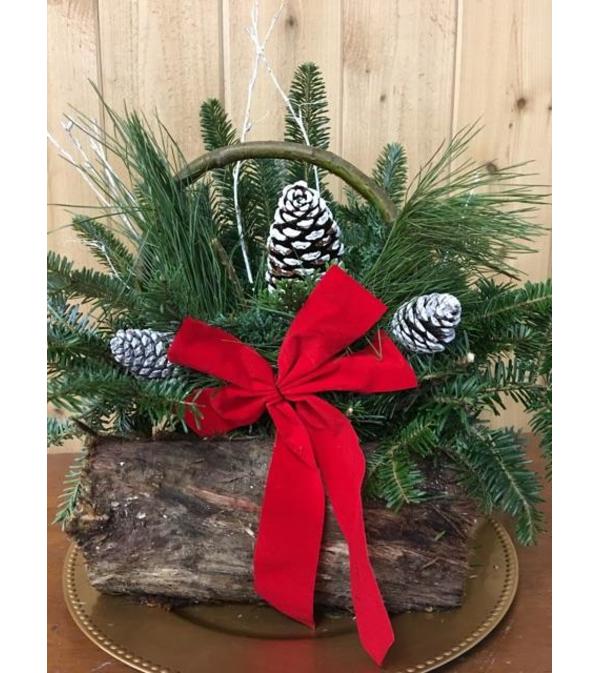 Holiday Log Basket