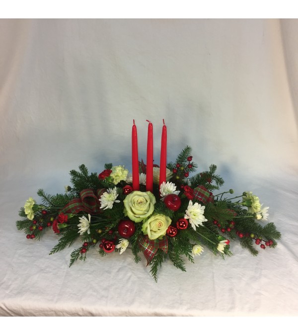 Christmas Plaid Centerpiece