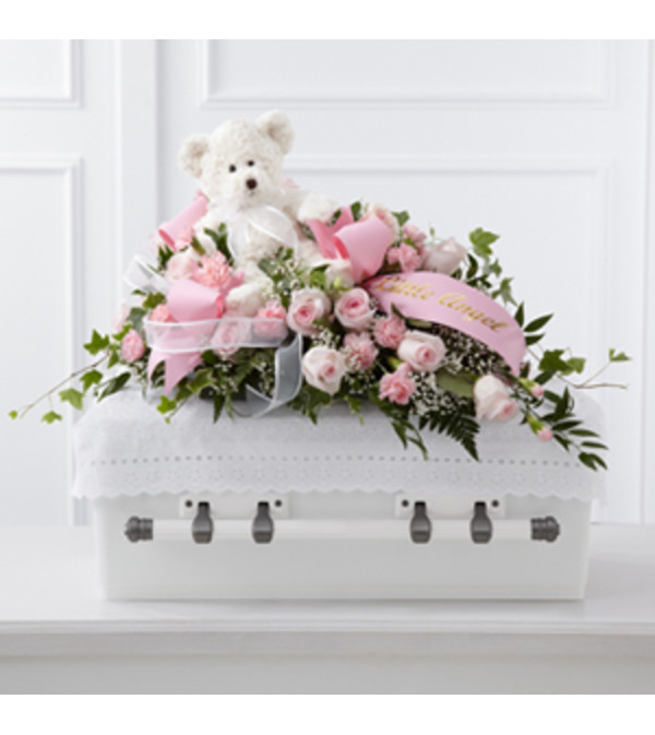 Baby Girl Casket Spray