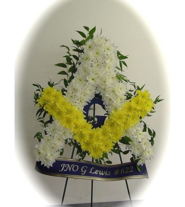 Masonic Emblem Floral Tribute