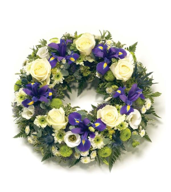 Iris Burst Wreath