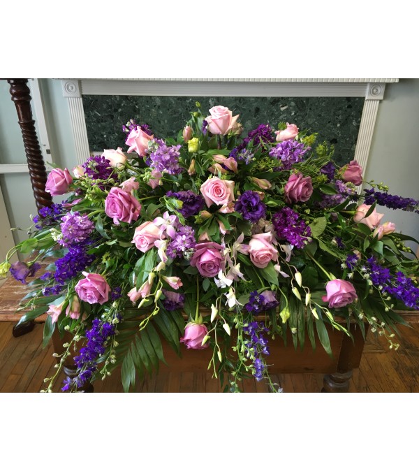 Sympathy Blooms Casket Spray