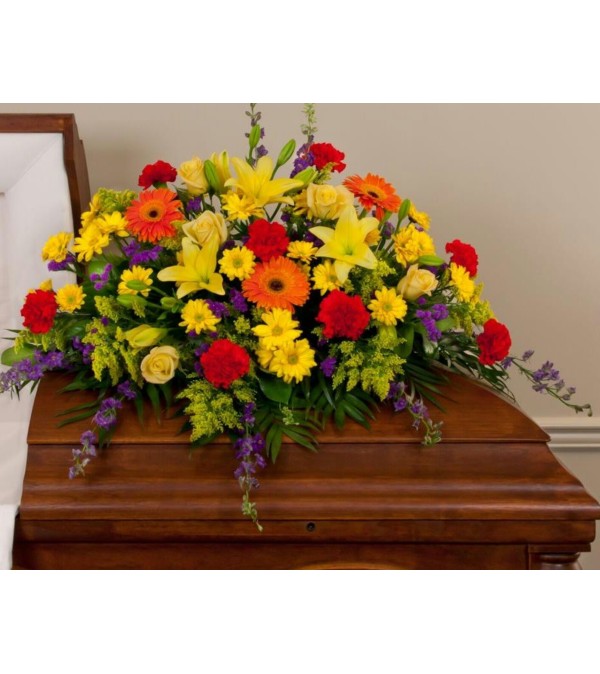 Walk in The Garden Casket Spray
