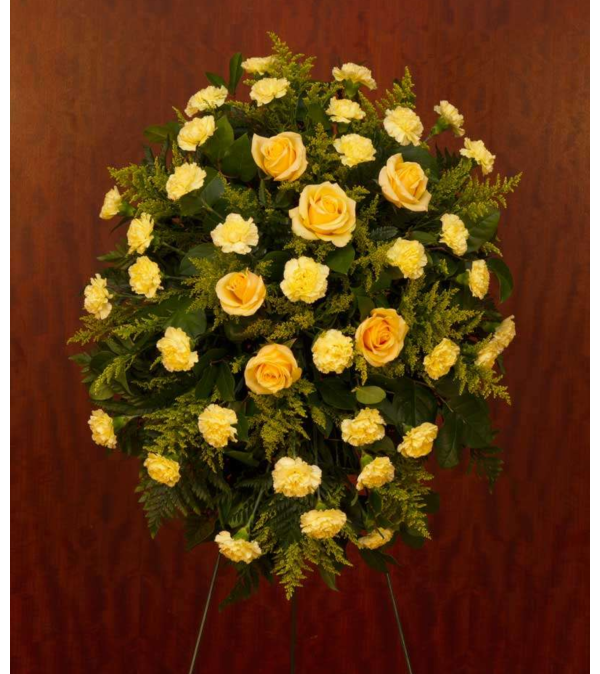Golden Blooms Standing Spray