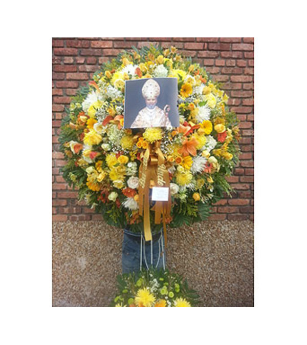 Wreath with Religious Photo GF-SW14
