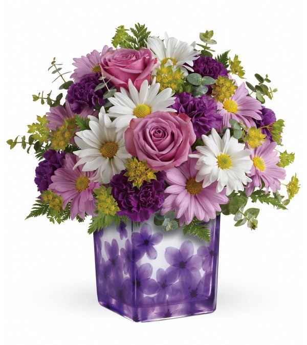 Teleflora's Dancing Violets Bouquet