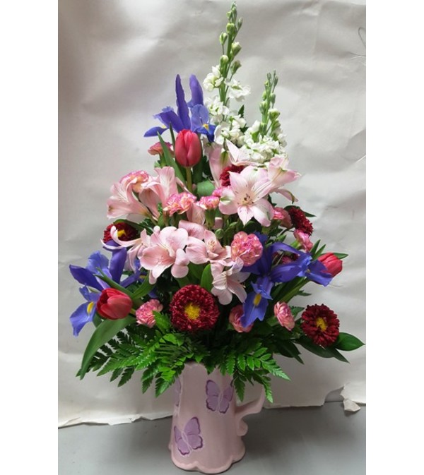 Butterfly Vase Arrangement