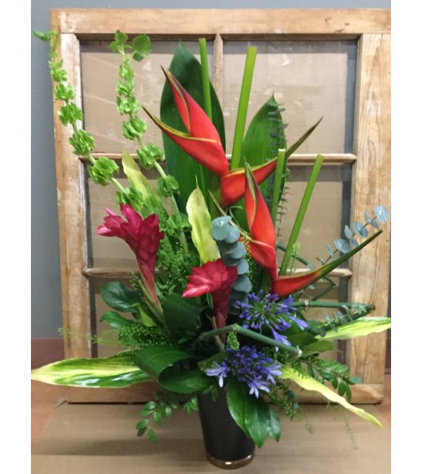 Lush Tropical Vase