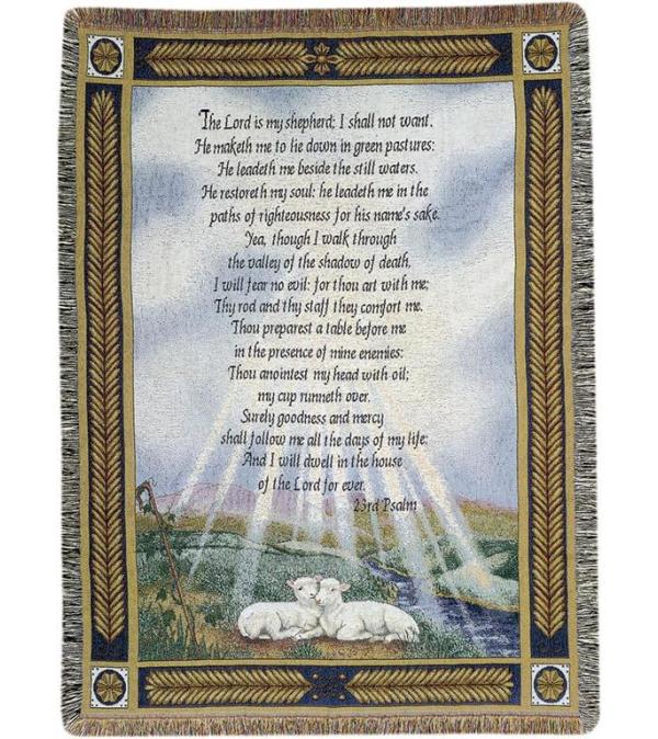 PSALM 23 MEMORIAL THROW