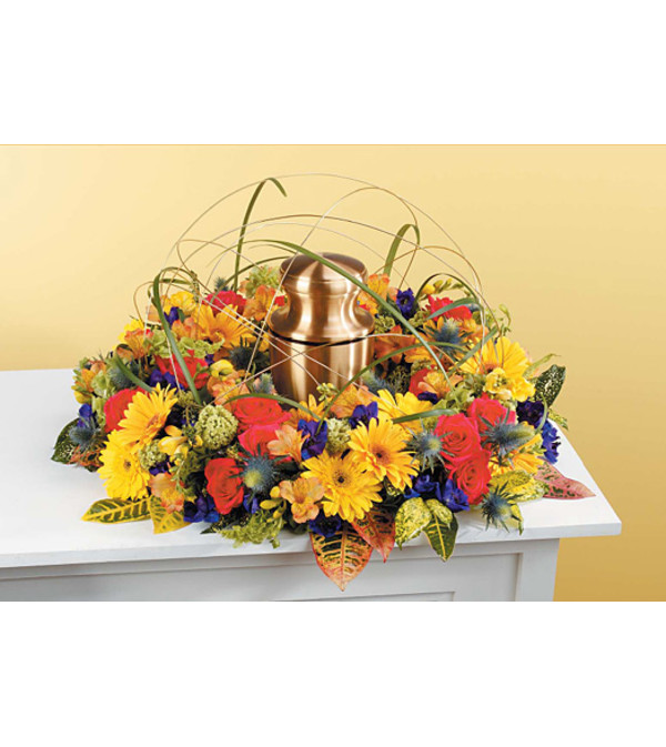Sympathy Wreath Urn