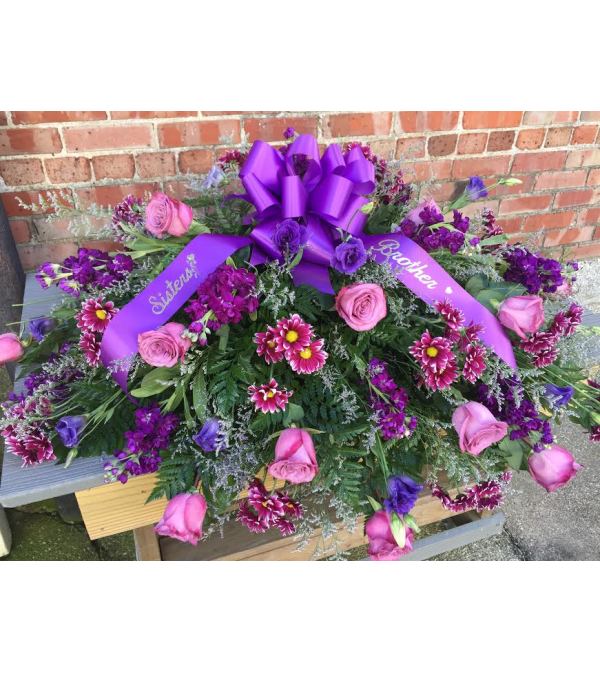 CASKET SPRAY - PURPLE