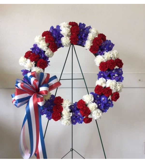 Patriotic Sympathy Wreath