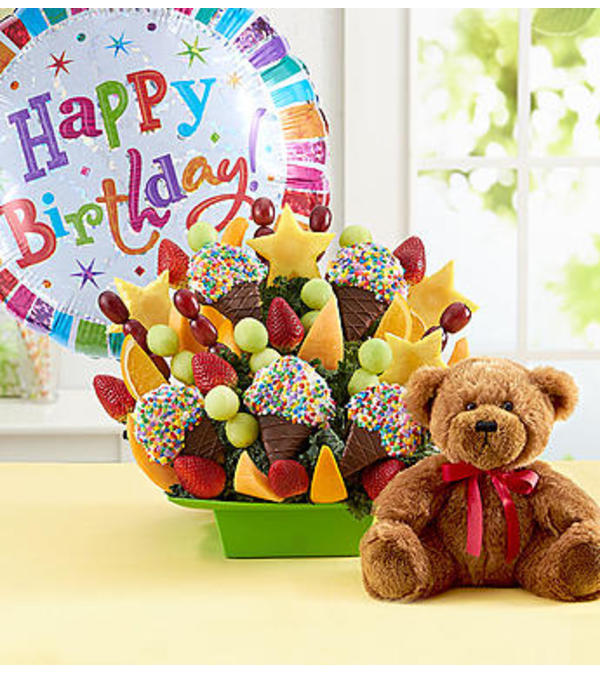 Delightful Dipped Treats W/Bear & Chocolates